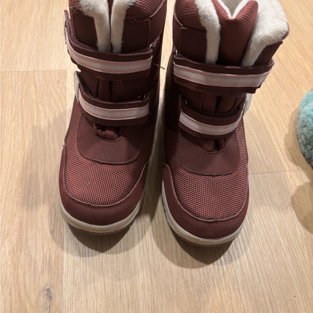 Kids' Maroon Winter Boots